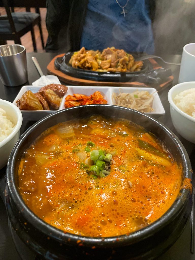 Little Korea Winnipeg - Gamjatang (Pork back bone & potato soup with vegetables)
