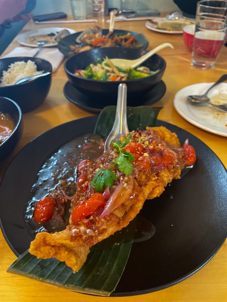 Mae Sunee Thai Cuisine Winnipeg - Green curry and basa